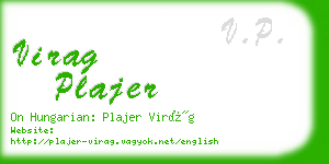 virag plajer business card